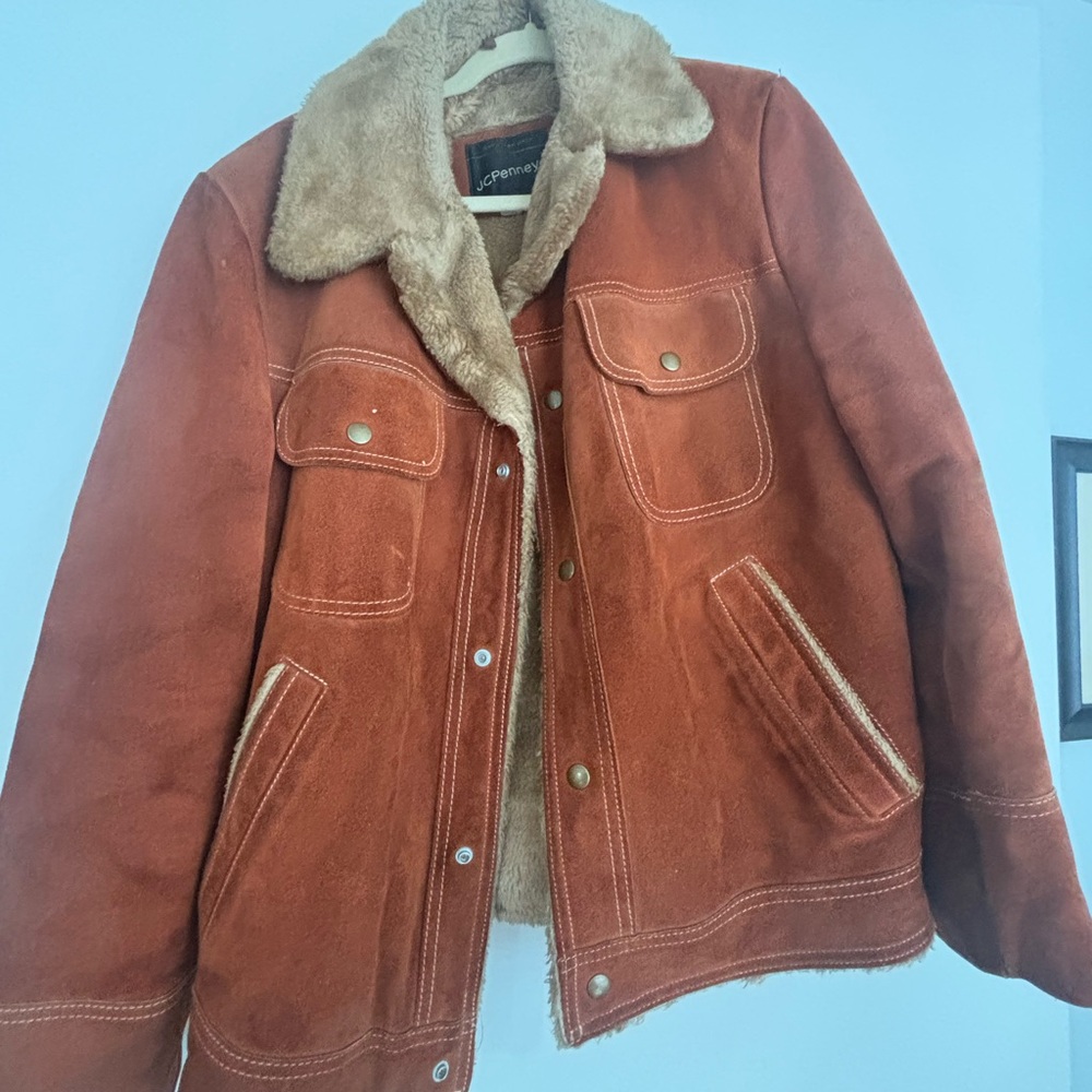 Vintage JC Penney Brown Shearling Jacket